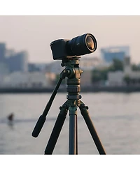 Tilta Travel Video Fluid Head with 3-Stage Carbon Fiber Tripod Legs, Space Gray