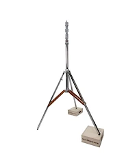 Matthews 11.3' Combo Double Riser Steel Stand with Rocky Mountain Leg, Chrome, 4-Pack