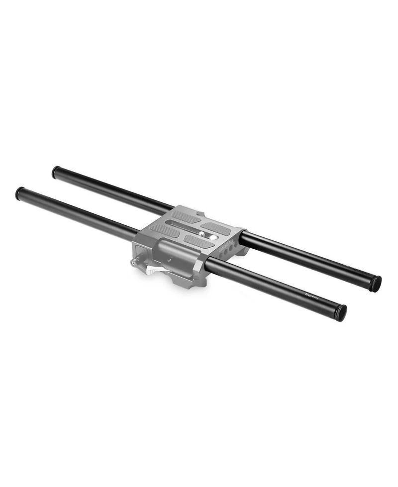 SmallRig 15mm Black Aluminum Alloy Rod Pair, M12 Thread, 16"