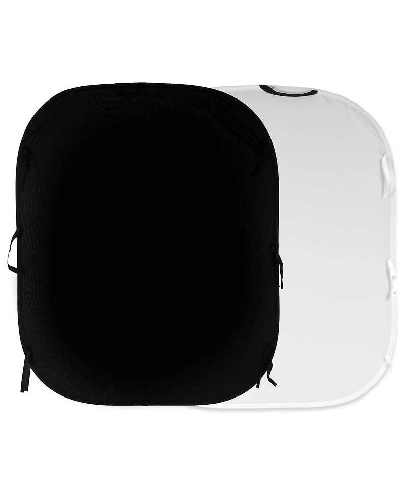 Manfrotto 5x6' Collapsible Reversible Background, Black/White