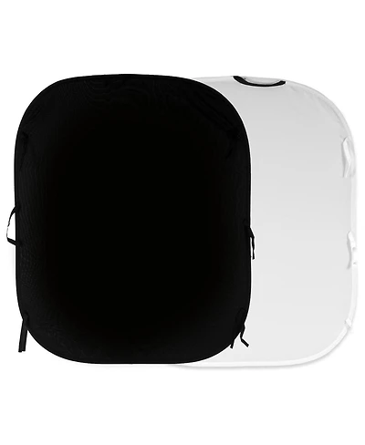 Manfrotto 5x6' Collapsible Reversible Background, Black/White
