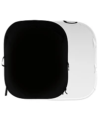 Manfrotto 5x6' Collapsible Reversible Background, Black/White