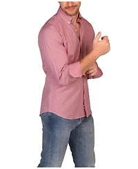 Tailorbyrd Signature Micro Gingham Long Sleeve Shirt