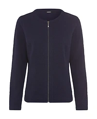 Olsen Women's Houndstooth Texture Jersey Jacket
