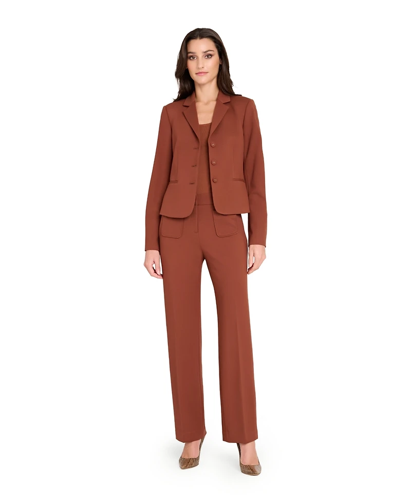 Tahari Asl Women's and Petite Notch Collar Short Jacket, Regular &