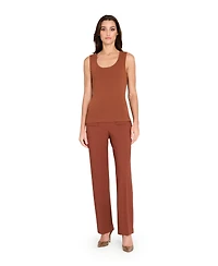 Tahari Asl Women's Patch Pockets Flare Pants, Regular & Petite