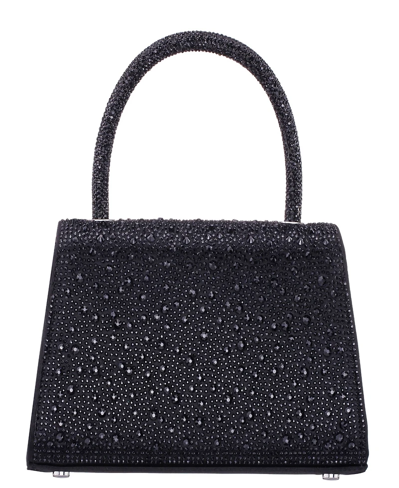 Nina Crystal Magnetic Snap Satchel Bag