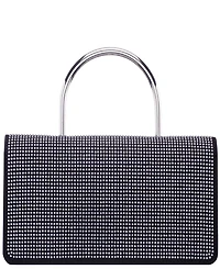 Nina Elongated Crystal Magnetic Snap Satchel Bag