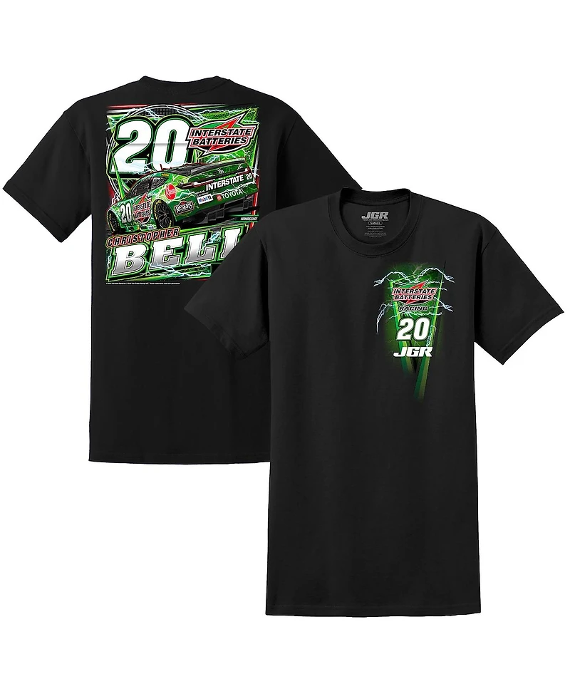 Joe Gibbs Racing Team Collection Men's Black Christopher Bell Interstate Batteries Car T-Shirt