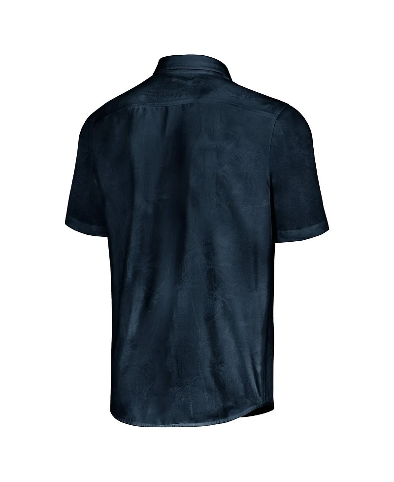 Tommy Bahama Men's Navy Ross Chastain Sport Coconut Point Palm Vista IslandZone Button-Up Camp Shirt