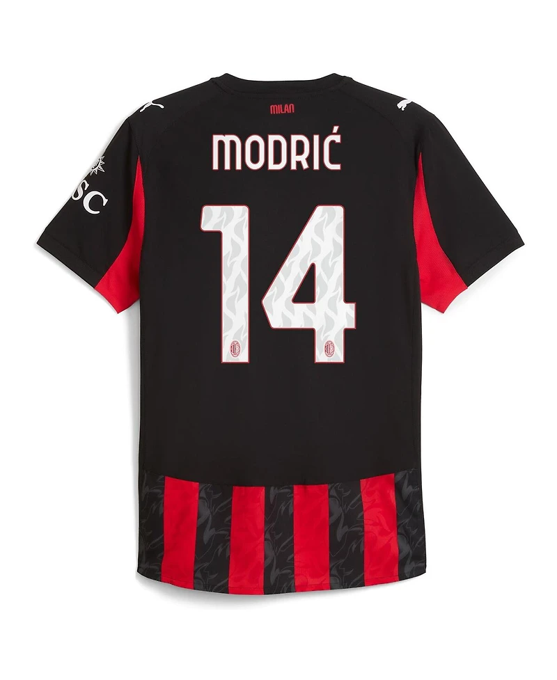 Puma Men's Luka Modric Red Ac Milan 2025/26 Home Authentic Jersey