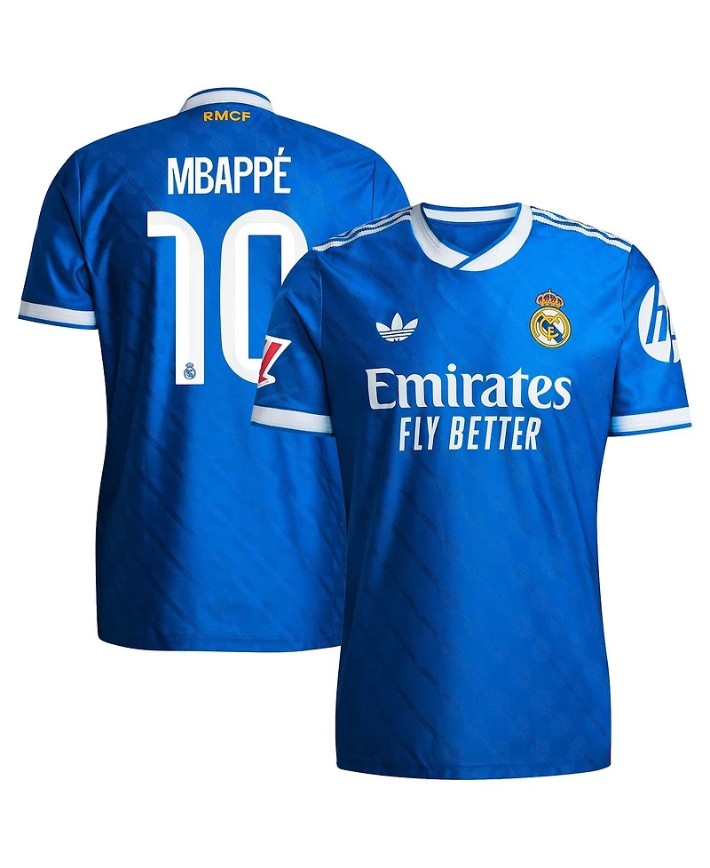 Adidas Men's Kylian Mbappe Blue Real Madrid 2025/26 Third Authentic Player Jersey
