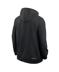 Nike Men's Black Standard Issue Dri-fit Hoodie