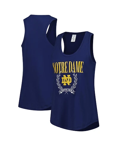 ZooZatz Women's Navy Notre Dame Fighting Irish Everyday Tank Top