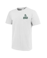 Image One Big Boys and Girls White Michigan State Spartans Comfort Colors Mascot Overlay T-Shirt
