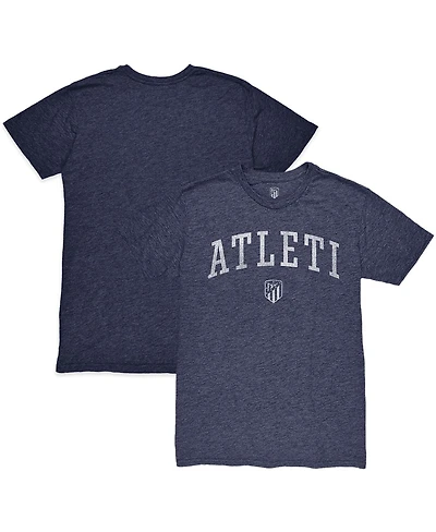 1863FC Men's Heather Navy Atletico de Madrid Wordmark Twisted Tri-Blend Slub T-Shirt