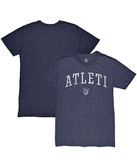 1863FC Men's Heather Navy Atletico de Madrid Wordmark Twisted Tri-Blend Slub T-Shirt