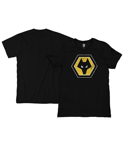 1863FC Men's Black Wolverhampton Wanderers Color Badge Jersey T-Shirt