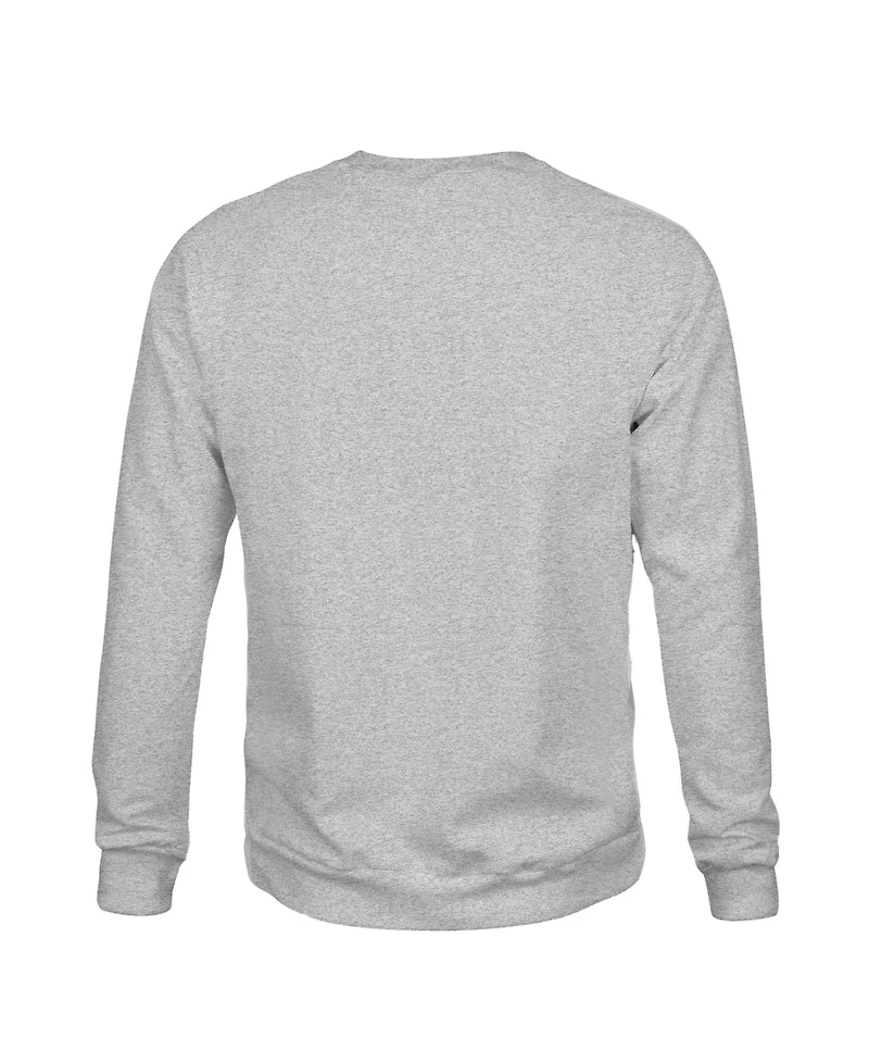 1863FC Men's Heather Gray Pittsburgh Riverhounds Sc Color Badge Pullover Sweatshirt