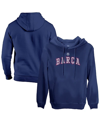 1863FC Men's Navy Barcelona Athletic Wordmark Fleece Pullover Hoodie