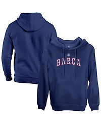 1863FC Men's Navy Barcelona Athletic Wordmark Fleece Pullover Hoodie