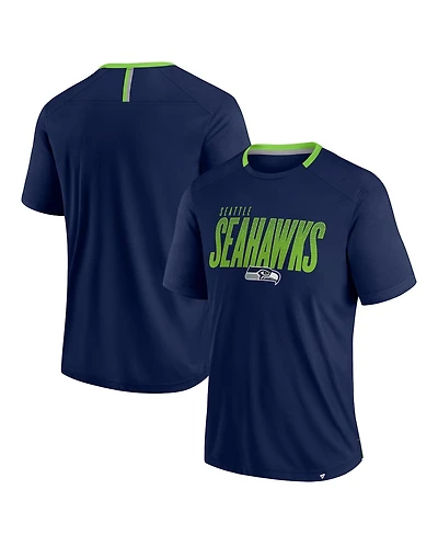 Fanatics Men's College Navy Seattle Seahawks Defender Fade Slant T-Shirt