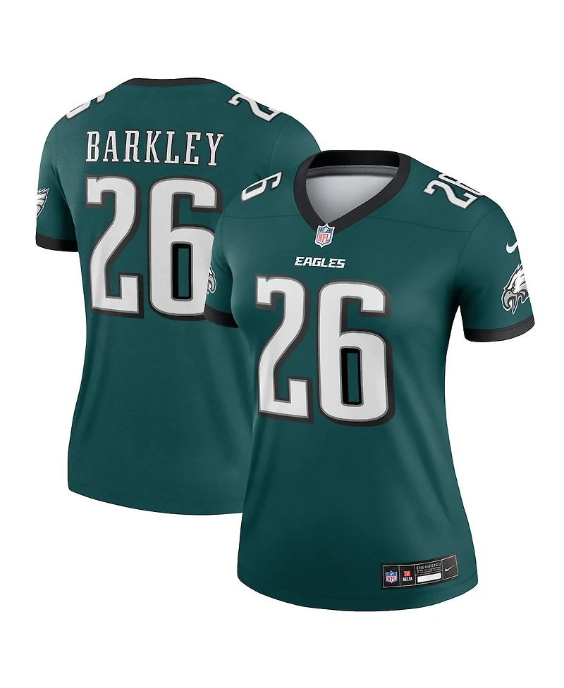 Nike Women's Saquon Barkley Midnight Green Philadelphia Eagles Legend Player Performance Top