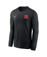 Nike Men's Black Rutgers Scarlet Knights Legend Dri-fit Long Sleeve T-Shirt