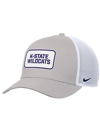 Nike Men's Pewter Kansas State Wildcats 2025 On-Field Rise Trucker Performance Adjustable Hat