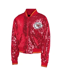 Outerstuff Big Boys and Girls Red Kansas City Chiefs Glam Squad Sequin Jacket