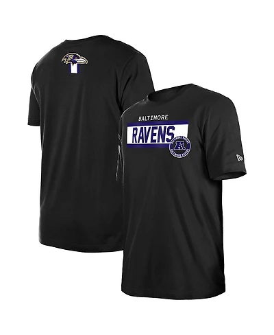 New Era Men's Black Baltimore Ravens 3rd Down High Density Print T-Shirt