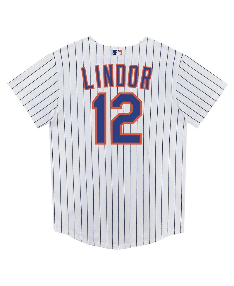 Nike Preschool Francisco Lindor White New York Mets Home Replica Player Jersey