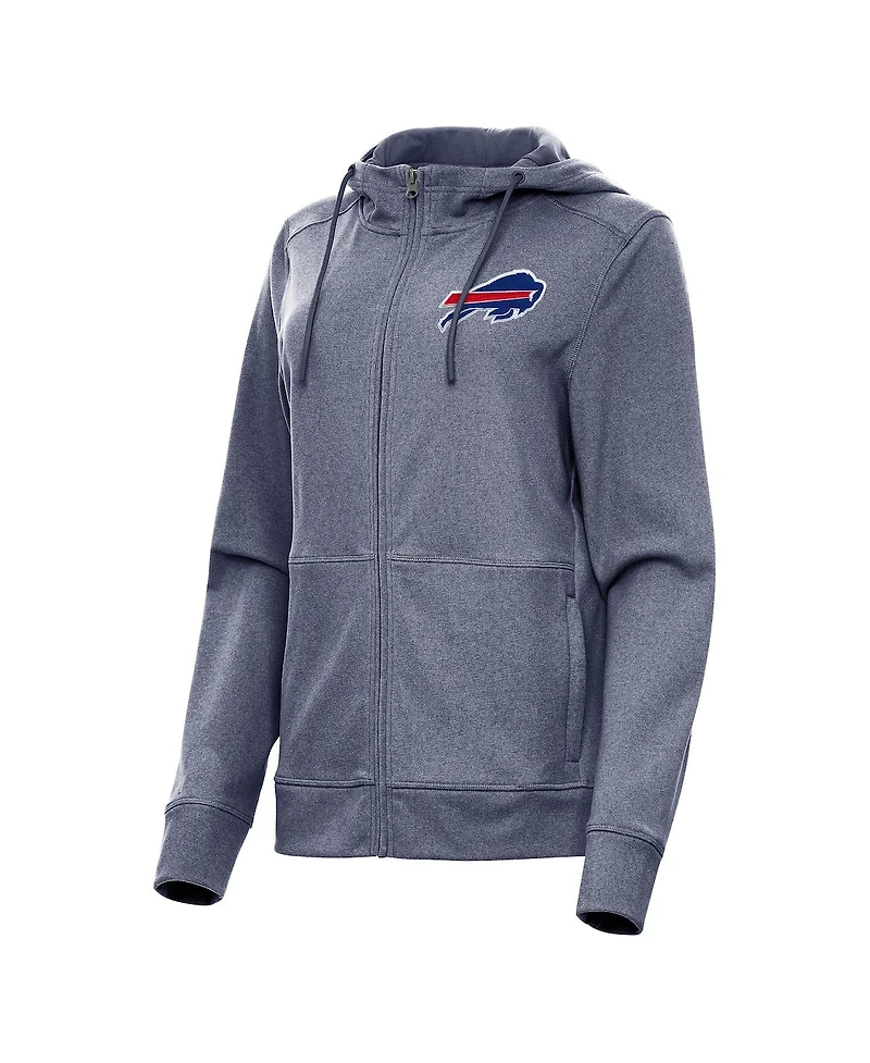 Antigua Women's Heather Navy Buffalo Bills Seeker Full-Zip Hoodie Jacket