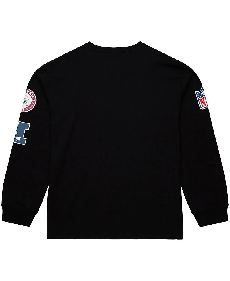 Mitchell & Ness Men's Black Arizona Cardinals Training Camp Logos Long Sleeve T-Shirt
