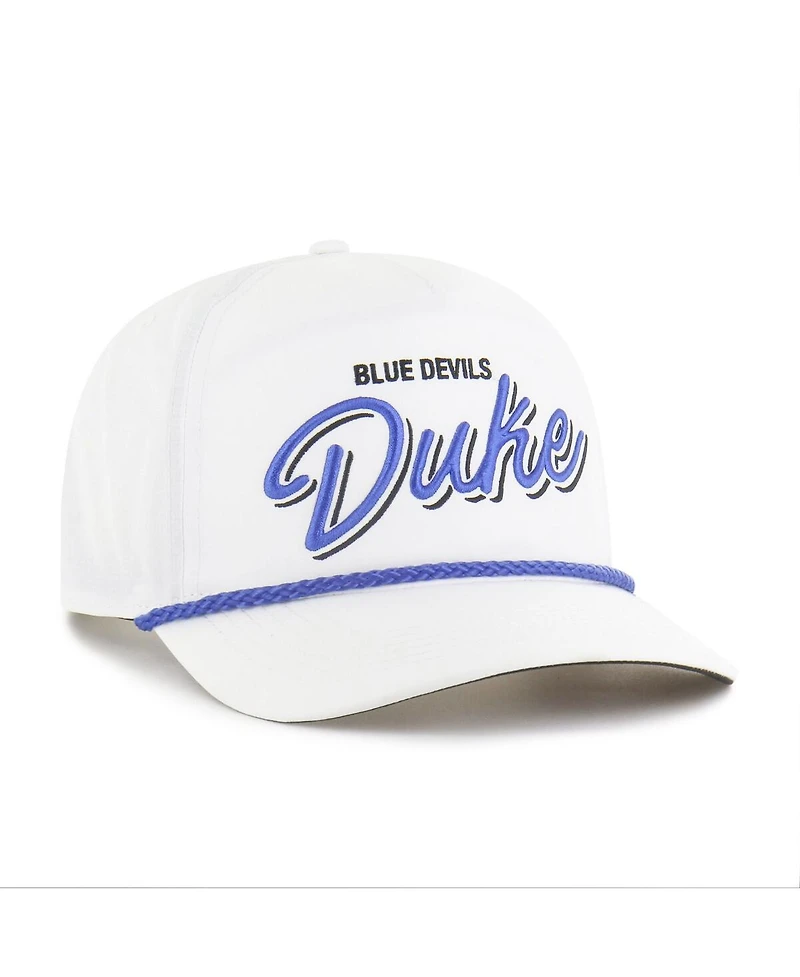 '47 Brand Men's White Duke Blue Devils Fairway Hitch Adjustable Hat