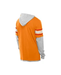 New Era Men's Orange Tampa Bay Buccaneers Twofer Layered Long Sleeve Hoodie T-Shirt