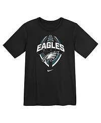 Nike Preschool Black Philadelphia Eagles Icon Legend Dri-fit T-Shirt