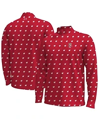 Under Armour Men's Red Wisconsin Badgers Gameday Armourfuse Half-Zip Jacket