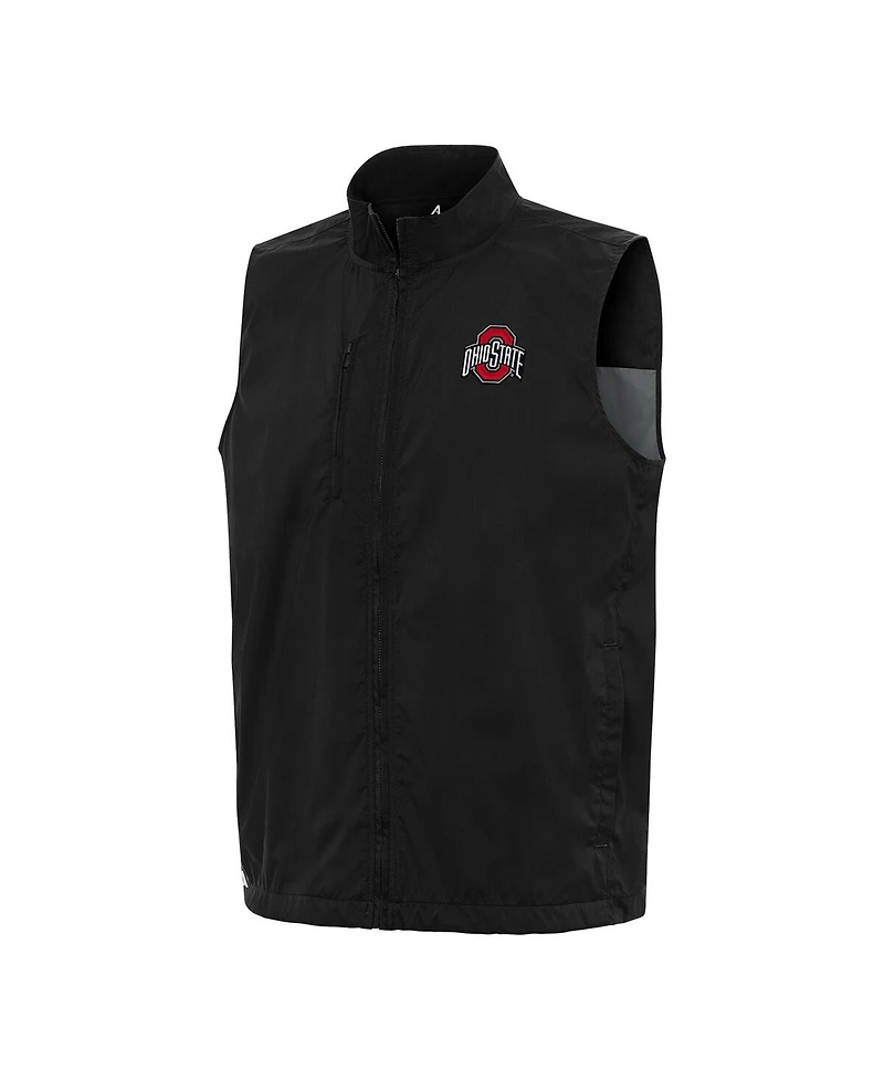 Antigua Men's Ohio State Buckeyes Brisk Full-Zip Vest