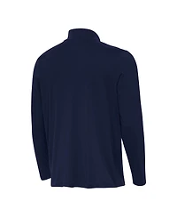 Antigua Men's Navy Michigan Wolverines Reprocess Quarter-Zip Hoodie