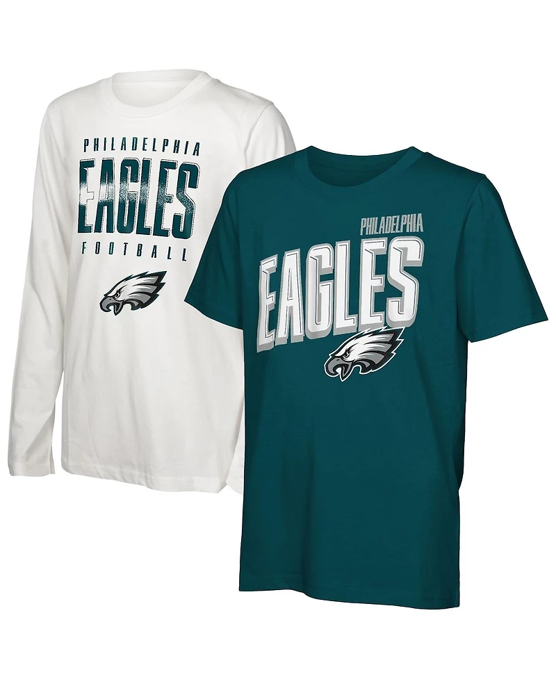 Outerstuff Preschool Philadelphia Eagles the Mix Combo T-Shirt Set