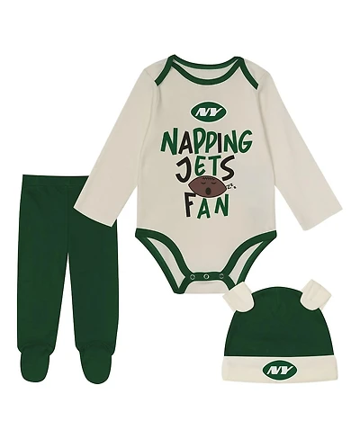 Outerstuff Baby Boys and Girls 3-Piece Green New York Jets Little Champ Set