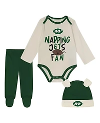 Outerstuff Baby Boys and Girls 3-Piece Green New York Jets Little Champ Set