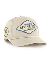 '47 Brand Men's and Women's Cream West Virginia Mountaineers Outdoorsmen Cairn Hitch Adjustable Hat