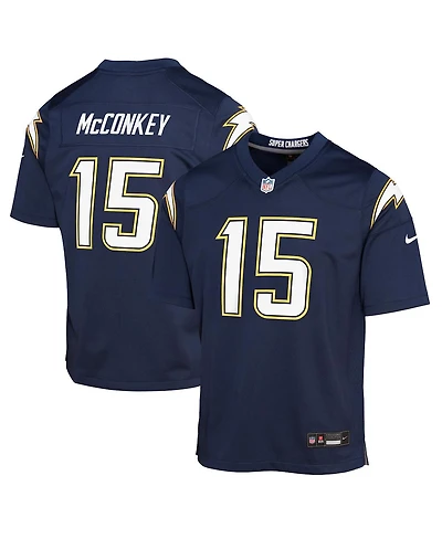 Nike Big Boys and Girls Ladd McConkey Navy Los Angeles Chargers Alternate Super Chargers Game Player Jersey