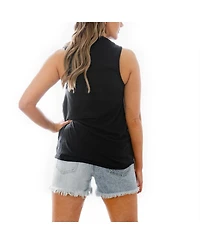 Gameday Couture Women's Black Detroit Lions Baby You're a Star Racerback Scoop Neck Tapered Tank Top