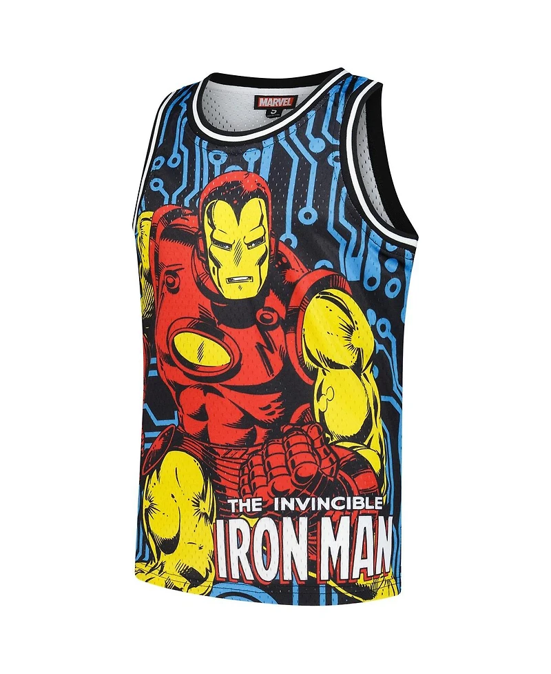 Lids Big Boys and Girls Black Iron Man Print Mesh Fashion Jersey