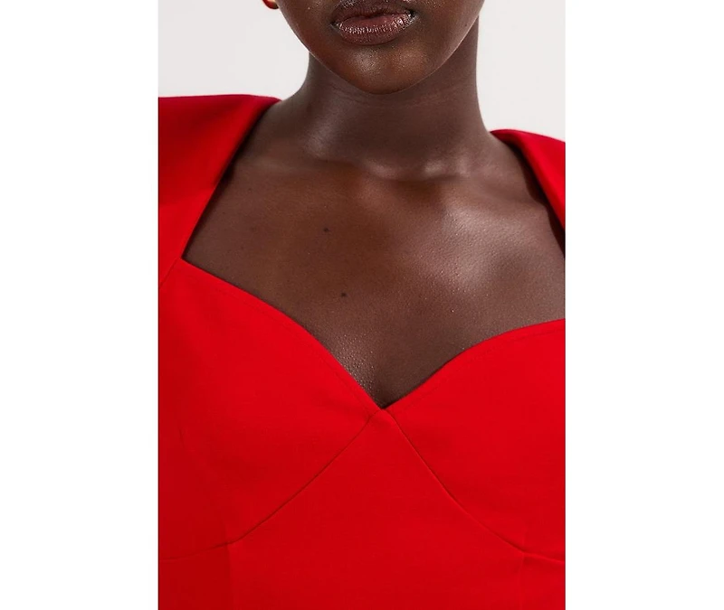 Karen Millen Women's Sweetheart Neckline Bodysuit