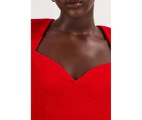 Karen Millen Women's Sweetheart Neckline Bodysuit