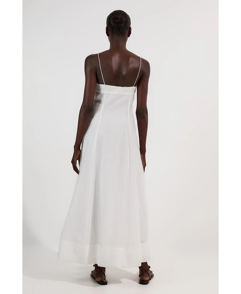 Karen Millen Women's Strappy Woven Midi Dress
